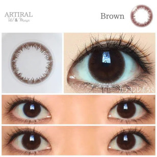 ARTIRAL UV＆MOIST 1Day Brown 30p アーティラル UV＆モイスト ワンデー ブラウン