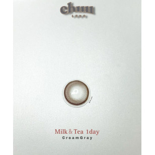 CHUU LENS 1 Day Milk & Tea Cream Gray 밀크앤티 원데이 크림그레이