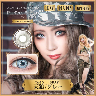 DOLCE Contact PerfectSeries1day TenrouGray ドルチェ コンタクト パーフェクトシリーズ ワンデー 天狼グレー