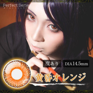 DOLCE Contact PerfectSeries1day TasogareOrange ドルチェ コンタクト パーフェクトシリーズ ワンデー 黄昏オレンジ