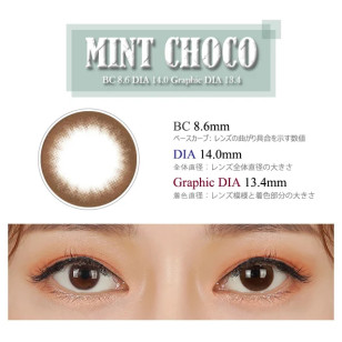 Mitunolens Mint Choco ミント チョコ 1年用 14.0mm