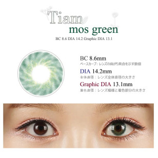 Mitunolens Tiam Mos Green ティアム・モスグリーン 1年用 14.2mm