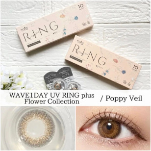 WAVEワンデー UV Ring Plus Flower Collection Poppy Veil フラワーコレクション ポピーベール