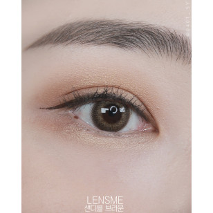 【散光】Lensme Make Look Torica Cendible Brown 메이크룩 샌디블 브라운(난시교정용)  每月抛棄散光彩妝隱形眼鏡