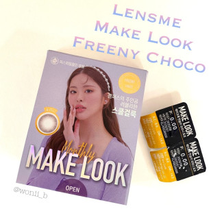 【散光】Lensme Make Look Torica Freeny Choco 메이크룩 프리니 쵸코(난시교정용) 每月抛棄散光彩妝隱形眼鏡
