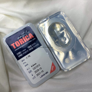 【散光】Lensme Torica Realfit Gray  토리카 리얼핏 홍채 그레이 (난시 교정용)  每月抛棄散光彩妝隱形眼鏡