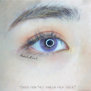 【散光】Torica Kahlua Milk Violet 토리카 칼루아밀크 바이올렛 (난시 교정용) 每月抛棄散光彩妝隱形眼鏡
