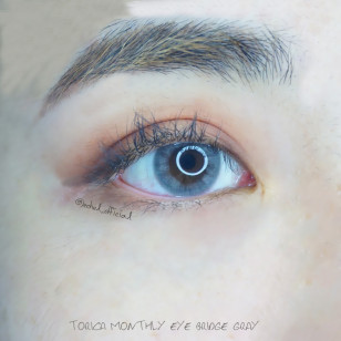 【散光】Lensme Torica Eye Bridge Gray 토리카 아이 브릿지 그레이 (난시 교정용) 每月抛棄散光彩妝隱形眼鏡