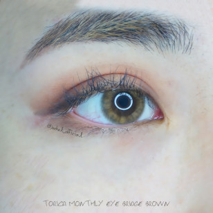 【散光】Lensme Torica Eye Bridge Brown 토리카 아이 브릿지 브라운 (난시 교정용) 每月抛棄散光彩妝隱形眼鏡