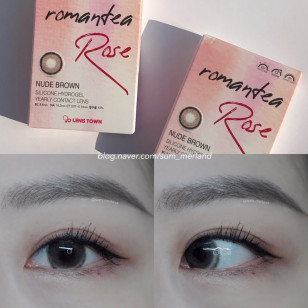 【散光】Romantea Rose Nude Brown 半年抛棄散光彩妝隱形眼鏡 로맨티로즈 누드브라운(난시용)