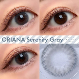 【I-SHA】Oriana Serenity Gray Yearly 【アイシャレンズ 】オリアナ セレニティーグレー ブラウン