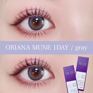 【I-SHA】Oriana Mune 1day Gray 【アイシャレンズ 】オリアナミューングレー ワンデー