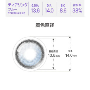 [散光] Astigram Pickme Fixcon Tearring Blue 散光彩妝隱形眼鏡