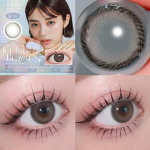 LARME Silicone Hydrogel Toric Ice Gray Brown ラルムシリコンハイドロゲルトーリック アイスグレーブラウン
