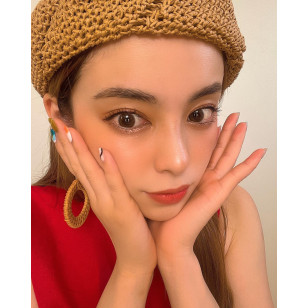 LARME Silicone Hydrogel 1 Day W MOIST Crystal Beige ラルムシリコンハイドロゲルダブルモイストUV クリスタルベージュ