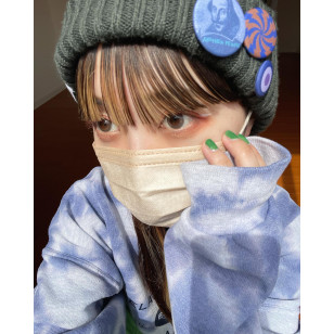 LARME Silicone Hydrogel 1 Day W MOIST Seethrough Taupe ラルムシリコンハイドロゲルダブルモイストUV シースルートープ 