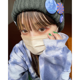 LARME Silicone Hydrogel 1 Day W MOIST Seethrough Taupe ラルムシリコンハイドロゲルダブルモイストUV シースルートープ 