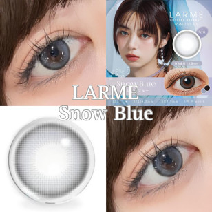 LARME Silicone Hydrogel 1 Day W MOIST Snow Blue ラルムシリコンハイドロゲルダブルモイストUV スノーブルー