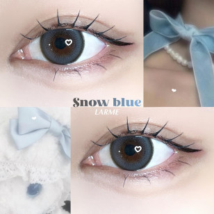 LARME Silicone Hydrogel 1 Day W MOIST Snow Blue ラルムシリコンハイドロゲルダブルモイストUV スノーブルー