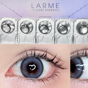 LARME Silicone Hydrogel 1 Day W MOIST Snow Blue ラルムシリコンハイドロゲルダブルモイストUV スノーブルー