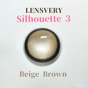 [1Month]LensVery Silhouette3 Beige Brown 실루엣3 베이지 브라운