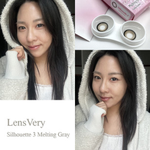 [1Month]LensVery Silhouette3 Melting Gray 실루엣3 멜팅 그레이