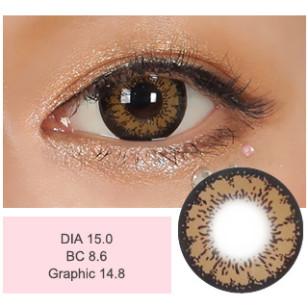 Mitunolens Daisy Brown デイジーブラウン 1年用 15.0mm 
