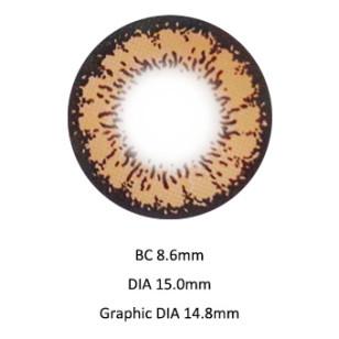 Mitunolens Daisy Brown デイジーブラウン 1年用 15.0mm 