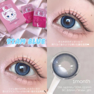 [1Month]Olola IDIFF Meow Siam Blue 미유 샴 블루