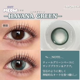 [1Month]Olola IDIFF Meow Havana Green 미유 하바나 그린