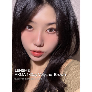 Lensme AKMA 1day Velyshe Brown 악마 원데이 블리쉬 브라운