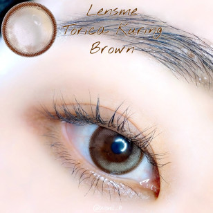 【散光】Lensme Torica Kuring Brown 토리카 커링 브라운 (난시 교정용) 每月抛棄散光彩妝隱形眼鏡
