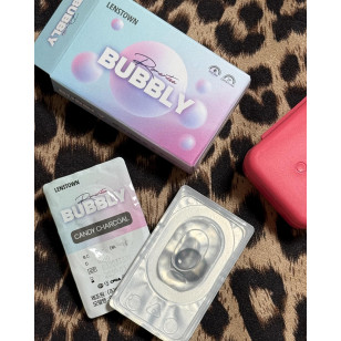 【散光】Lenstown Romantea Bubbly Candy Chacoal 로맨티버블리 캔디차콜(난시용) 6months