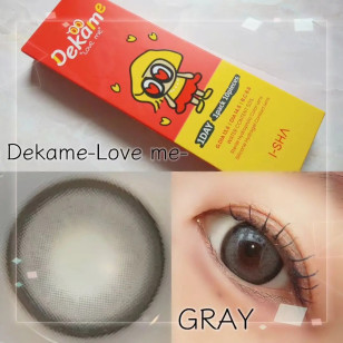 【I-SHA】Dekame Love Me Gray 3-6Months【アイシャレンズ 】デカメ ラブミー グレー [3~6ヶ月用]