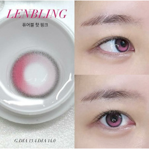 【散光】Lenbling Eye Only 1 Month Pureble Hot Pink 每月抛棄散光彩妝隱形眼鏡