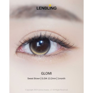 【散光】Lenbling Eye Only 1 Month Glomi Sweet Brown 每月抛棄散光彩妝隱形眼鏡