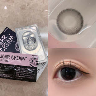 Lensrang Sugar Cream Monthly Ash Black 슈가크림 애쉬 블랙