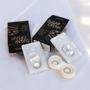 Lensrang Sugar Cream Monthly Ash Black 슈가크림 애쉬 블랙