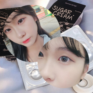 Lensrang Sugar Cream Monthly Ash Black 슈가크림 애쉬 블랙